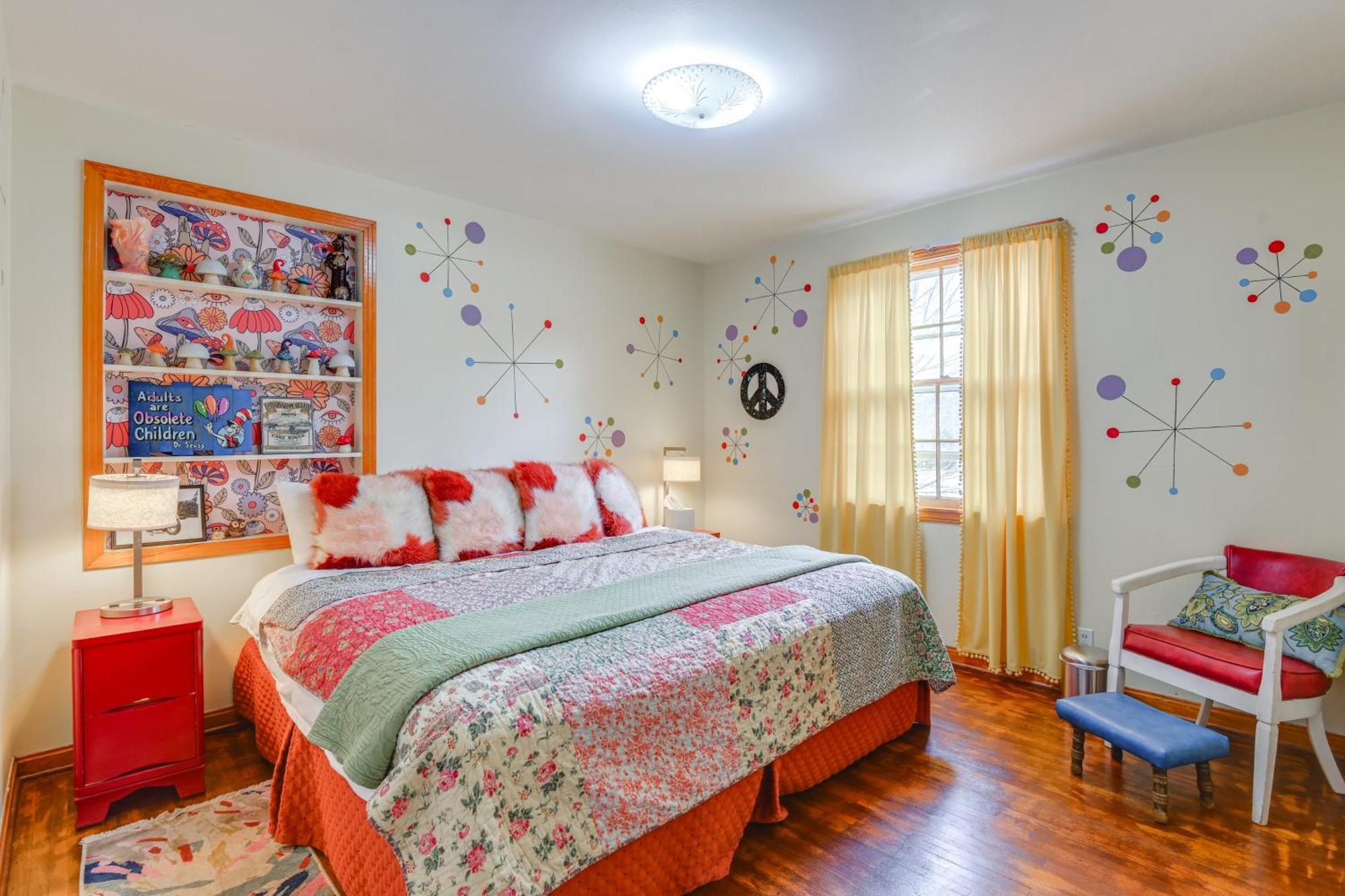 6 Mi To Downtown 70S-Themed Home In Nashville! Exteriér fotografie